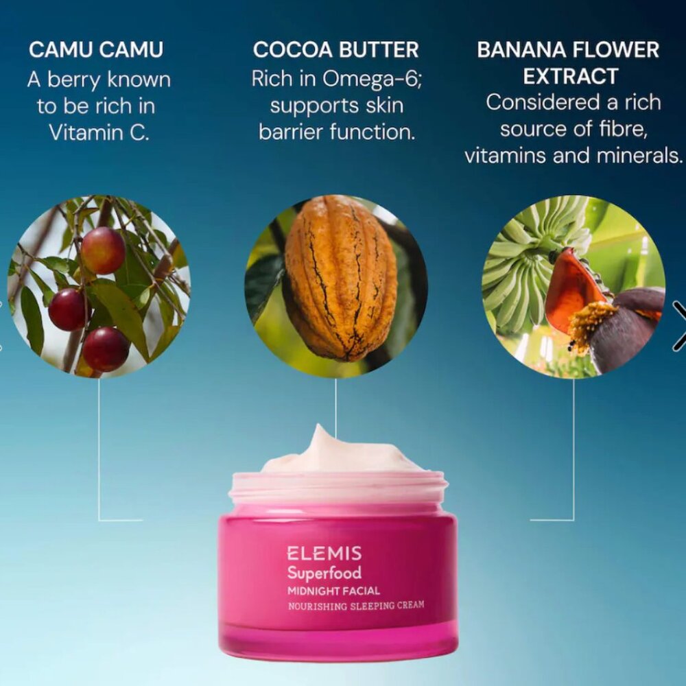 Elemis Superfood Midnight Facial Overnight Prebiotic Cream $62 RV - Picture 3 of 3